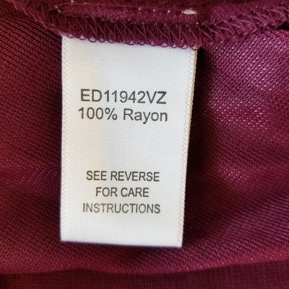 En Creme Eggplant Embellished Boho Hippie Day Dress - Picture 8 of 8